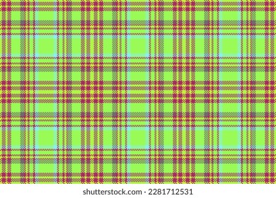 Texture tartan background. Vector pattern plaid. Fabric check seamless textile in gray and lime colors.