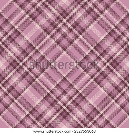 Texture tartan check of plaid seamless fabric with a textile vector background pattern in pastel and red colors.