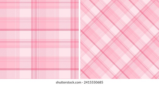 Comprobación del tartán de textil de tela vectorial con un patrón de fondo de plaid sin fisuras. Colores de moda para el diseño de las sábanas en el dormitorio.