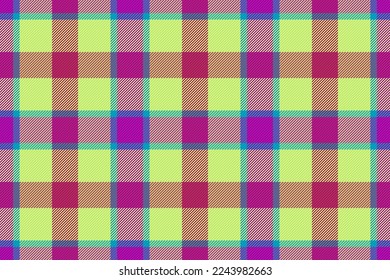 Patrón tartán de textura. Comprobación sin fisuras de los textiles. Vector de tela de fondo de color rosa y azul.