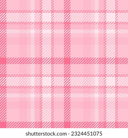 Texture tartan seamless of fabric pattern background with a plaid vector check textile in light and red colors.