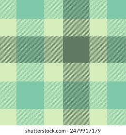 Up texture tartan textile, net pattern vector background. Mens shirt check fabric plaid seamless in light and mint colors palette.