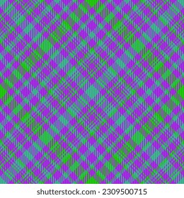 Texture tartan vector of textile seamless plaid with a pattern check background fabric in purple and turquoise colors.