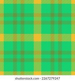 Texture textile check. Seamless pattern vector. Tartan fabric background plaid in green and turquoise colors.