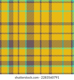 Texture textile fabric. Background seamless tartan. Plaid pattern vector check in yellow and pastel colors.