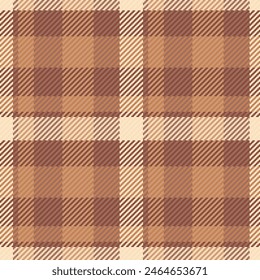 Texture textile seamless of tartan plaid fabric with a background check vector pattern in red and orange colors.