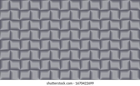 Una textura que consiste en almohadillas cuadradas, blancas y satinadas