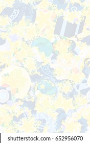 The texture that is made with various miscellaneous goods of stars