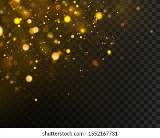 Texture transparent background abstract black and white or silver Glitter and elegant for Christmas. Dust white. Sparkling magical dust particles. Magic concept. Abstract with bokeh effect. Vector