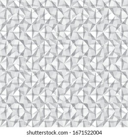 Texturdreieck 3D-Papier, Weißes abstraktes geometrisches Textur.  Kunststil kann in Cover-Design, Buchdesign, Poster, CD-Cover, Flyer, Website-Hintergründe oder Werbung verwendet werden.