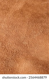 Texture of turned brown leather. Brown suede leather, eco leather background. Texture of soft brown cowhide close-up. Leather material. Fashion, style, material.