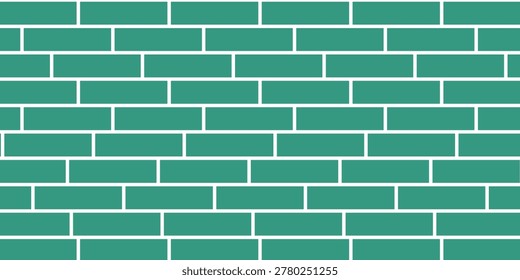 Texture of turquoise brick wall as background, banner design