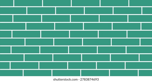 Texture of turquoise brick wall as background, banner design