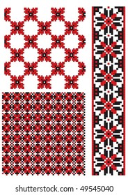 texture ukrainian pattern embroidery