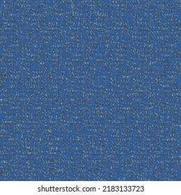 The texture of a used blue carpet. Rough fabric detail. Mottled rug background. Seamless pattern. Abstract vector.