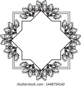 Texture of various card, feature beautiful floral frame. Vector