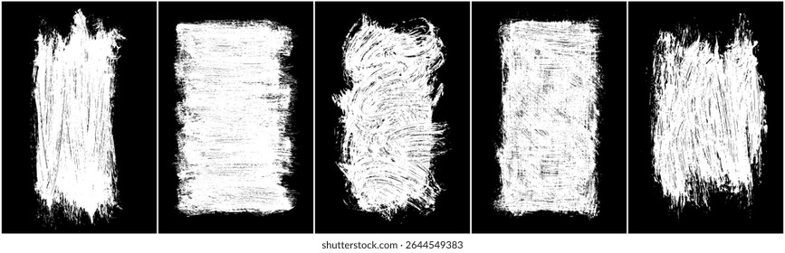Сhalk texture vector. Сrayon doodle effect. Chalk background set. Illustration, Eps 10.
