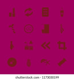 texture vector icons set. with hot coffee, tie, lipstick and crop in set