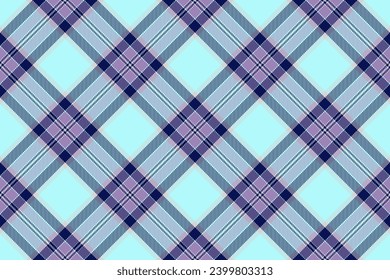 Texture vector plaid of textile tartan seamless with a fabric pattern check background in light and blue colors.