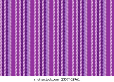 Texture vector textile of vertical pattern stripe with a fabric lines seamless background in purple and light colors.