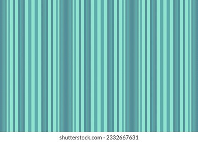 Texture vertical lines of background seamless fabric with a pattern stripe vector textile in teal and cyan colors.