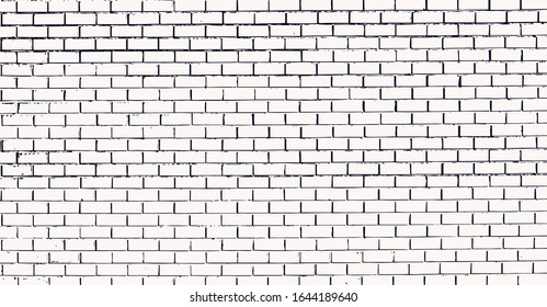 The texture of the wall with masonry. Bricks laid in rows fill the background. Vector illustration.