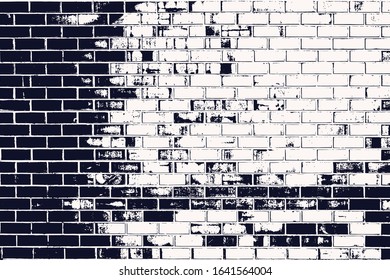 The texture of the wall with stonework of the correct rectangular shape. Bricks laid in rows fill the background. Vector illustration.