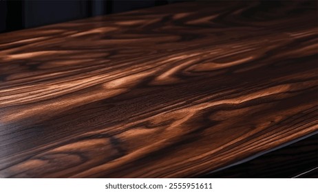 Texture of walnut board with oil finish. Wood texture. Wooden background.	