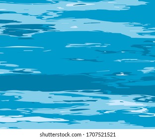 The texture of the water. Abstract  background with different shades of blue. Vector illustration