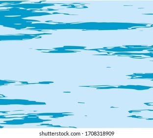 The texture of the water. Abstract  background with different shades of blue. Vector illustration
