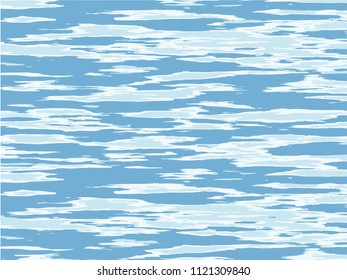 The texture of the water. Abstract natural background with different shades of blue. Vector illustration