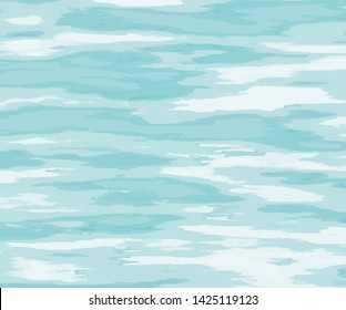 The texture of the water. Abstract natural background with different shades of blue. Vector illustration