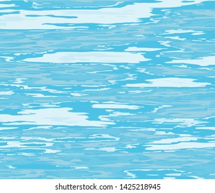 The texture of the water. Abstract natural background with different shades of blue. Vector illustration