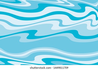 The texture of the water. Abstract natural background with different shades of blue. Vector illustration

