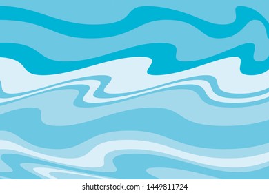 The texture of the water. Abstract natural background with different shades of blue. Vector illustration
