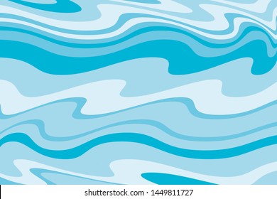 The texture of the water. Abstract natural background with different shades of blue. Vector illustration
