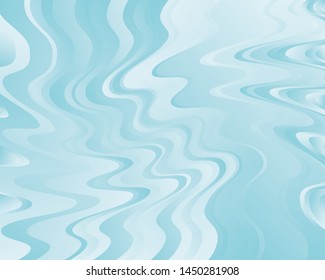 The texture of the water. Abstract natural background with different shades of blue. Vector illustration Blue wavy stripes