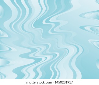 The texture of the water. Abstract natural background with different shades of blue. Vector illustration Blue wavy stripes