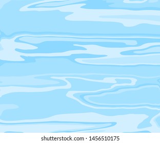 The texture of the water. Abstract natural background with different shades of blue. Vector illustration