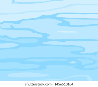 The texture of the water. Abstract natural background with different shades of blue. Vector illustration