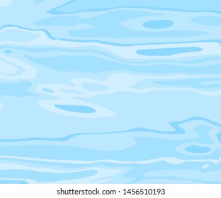 The texture of the water. Abstract natural background with different shades of blue. Vector illustration
