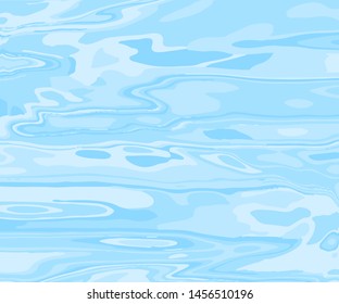 The texture of the water. Abstract natural background with different shades of blue. Vector illustration