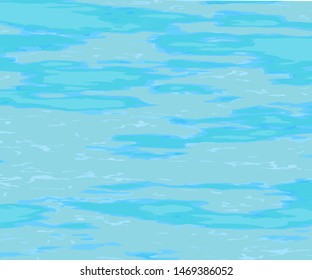 The texture of the water. Abstract natural background with different shades of blue. Vector illustration
