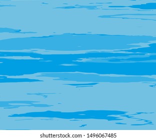 The texture of the water. Abstract natural background with different shades of blue. Vector illustration