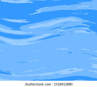 The texture of water. Abstract natural background with different shades of blue. Vector illustration