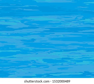 The texture of the water. Abstract natural background with different shades of blue. Vector illustration