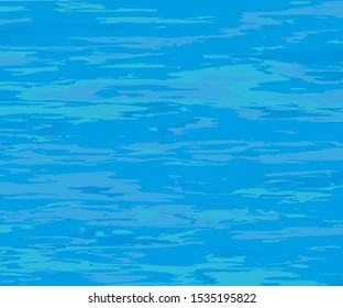 The texture of the water. Abstract natural background with different shades of blue. Vector illustration