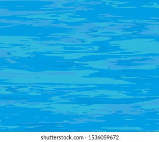 The texture of the water. Abstract natural background with different shades of blue. Vector illustration