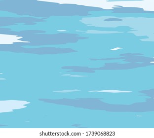 La textura del agua. Resumen de fondo natural con diferentes tonos azules. Ilustración del vector