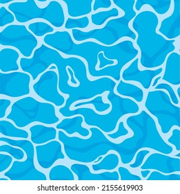 Texture of water. Blue water texture background in vector illustration